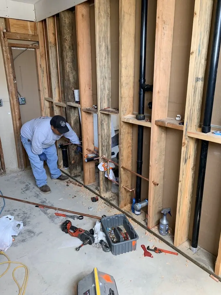 Commercial rough-in plumbing for Gas Line Repair in Downtown Newark